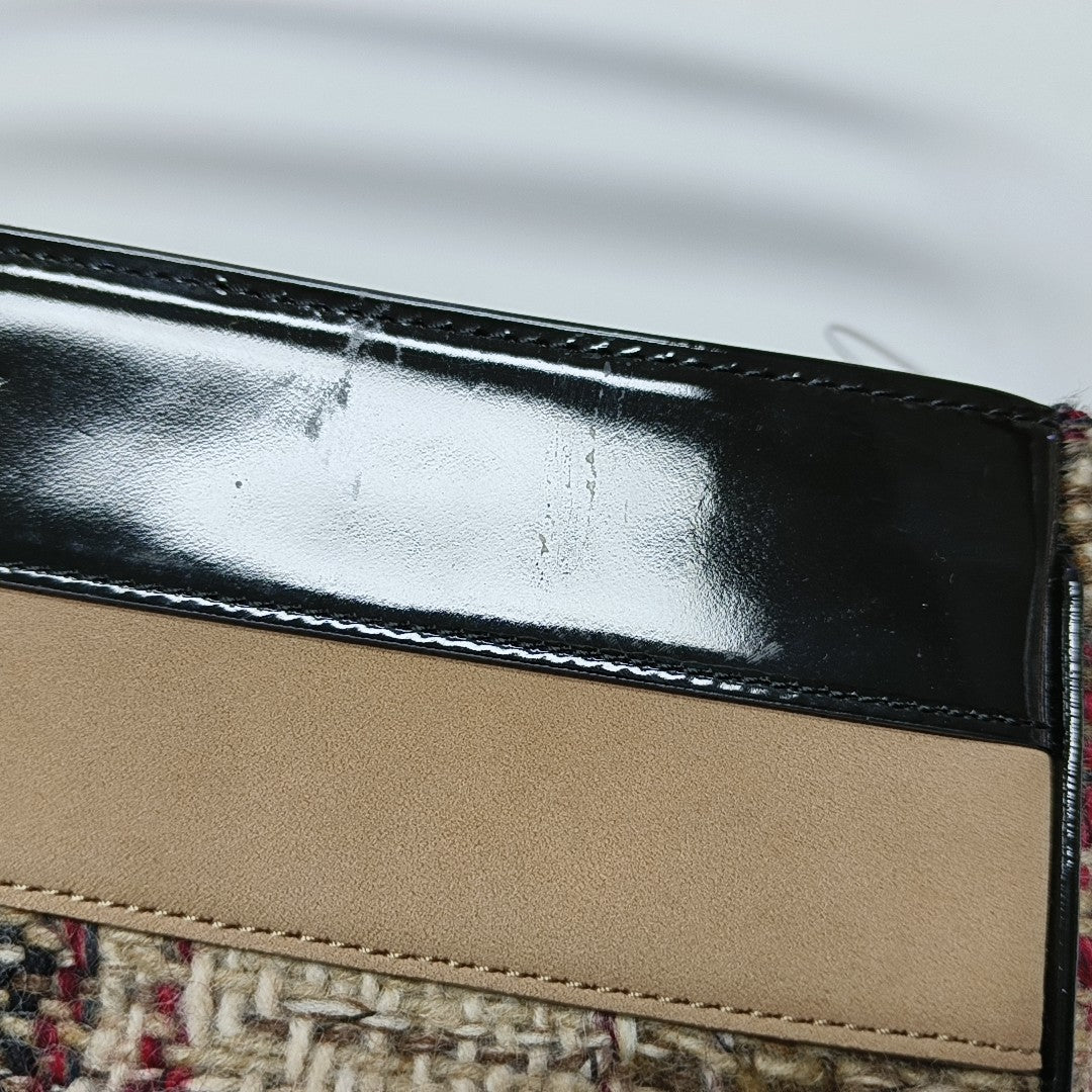 Wool Top Handle Bag Multicolor