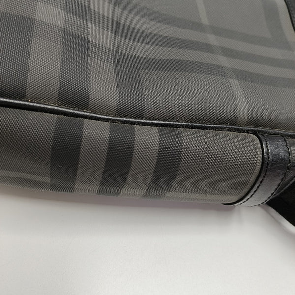 Coated Canvas Shoulder Bag Gray