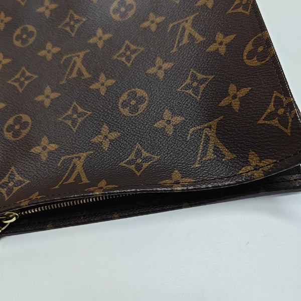 TOILET POCKET 26 Monogram Coated Canvas Brown