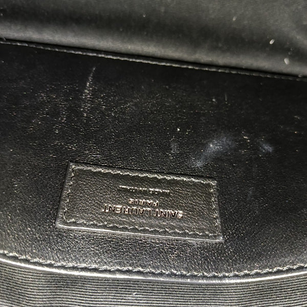 NIKI Small Chevron Calfskin Black