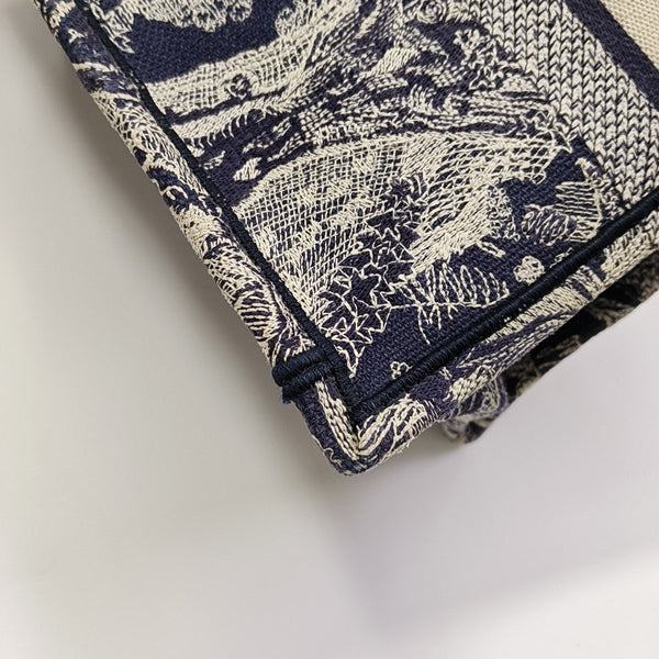 Book Tote Medium Canvas Blue
