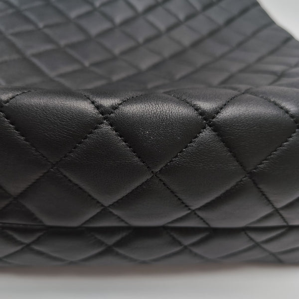 Quilted Calfskin Tote Bag Black