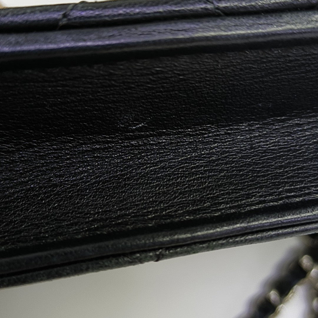 WOC Quilted Lambskin Black
