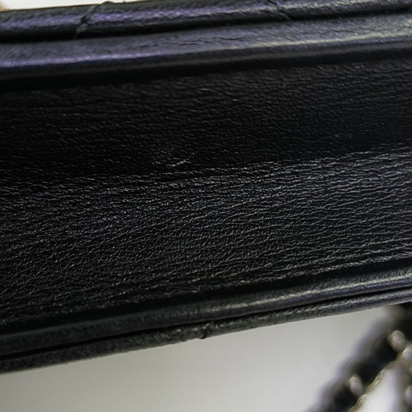 WOC Quilted Lambskin Black