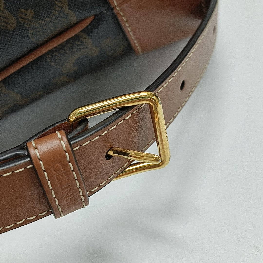 TRIOMPHE CANVAS Small Coated Canvas Brown