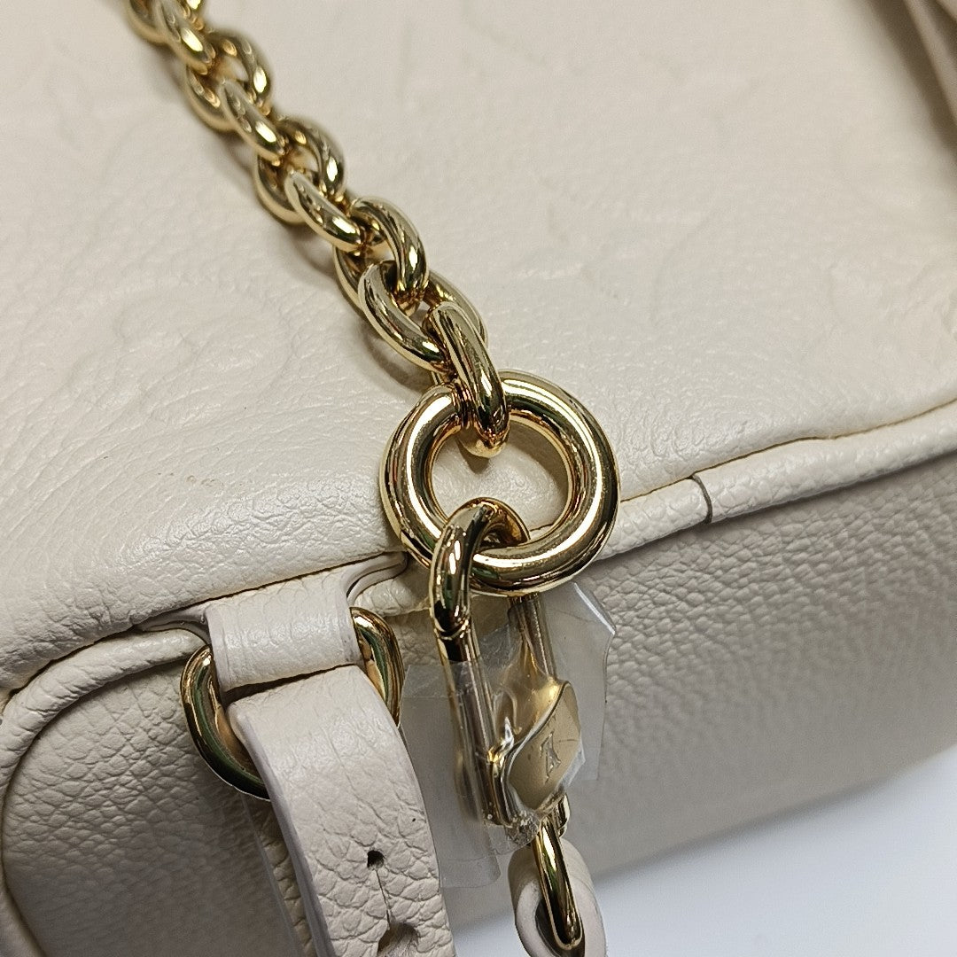 NOÉ Mini Monogram Calfskin Beige