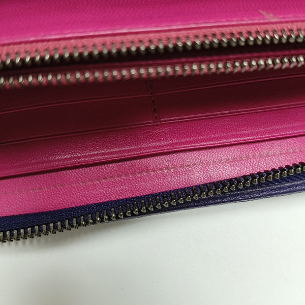 Rainbow Calfskin Purple Wallet