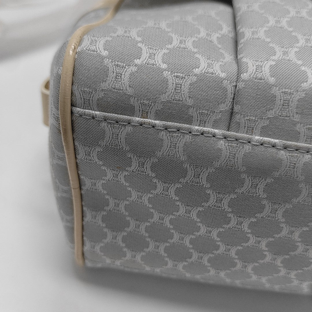 Canvas Top Handle Bag Blue