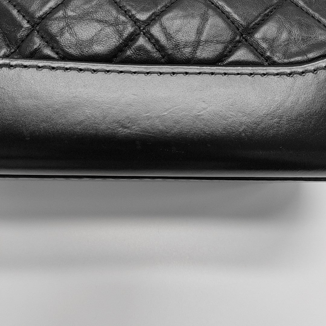 Authenticated pre-owned  GABRIELLE Small Quilted Calfskin Black - Shoulder Bag at Looply