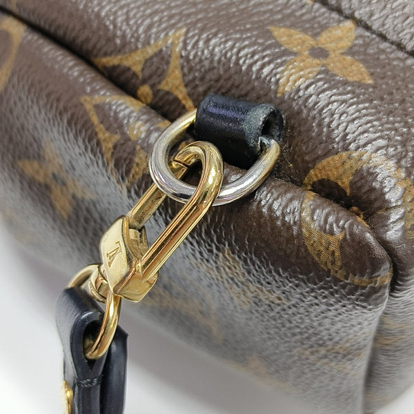 PALM SPRINGS Mini Monogram Coated Canvas Brown