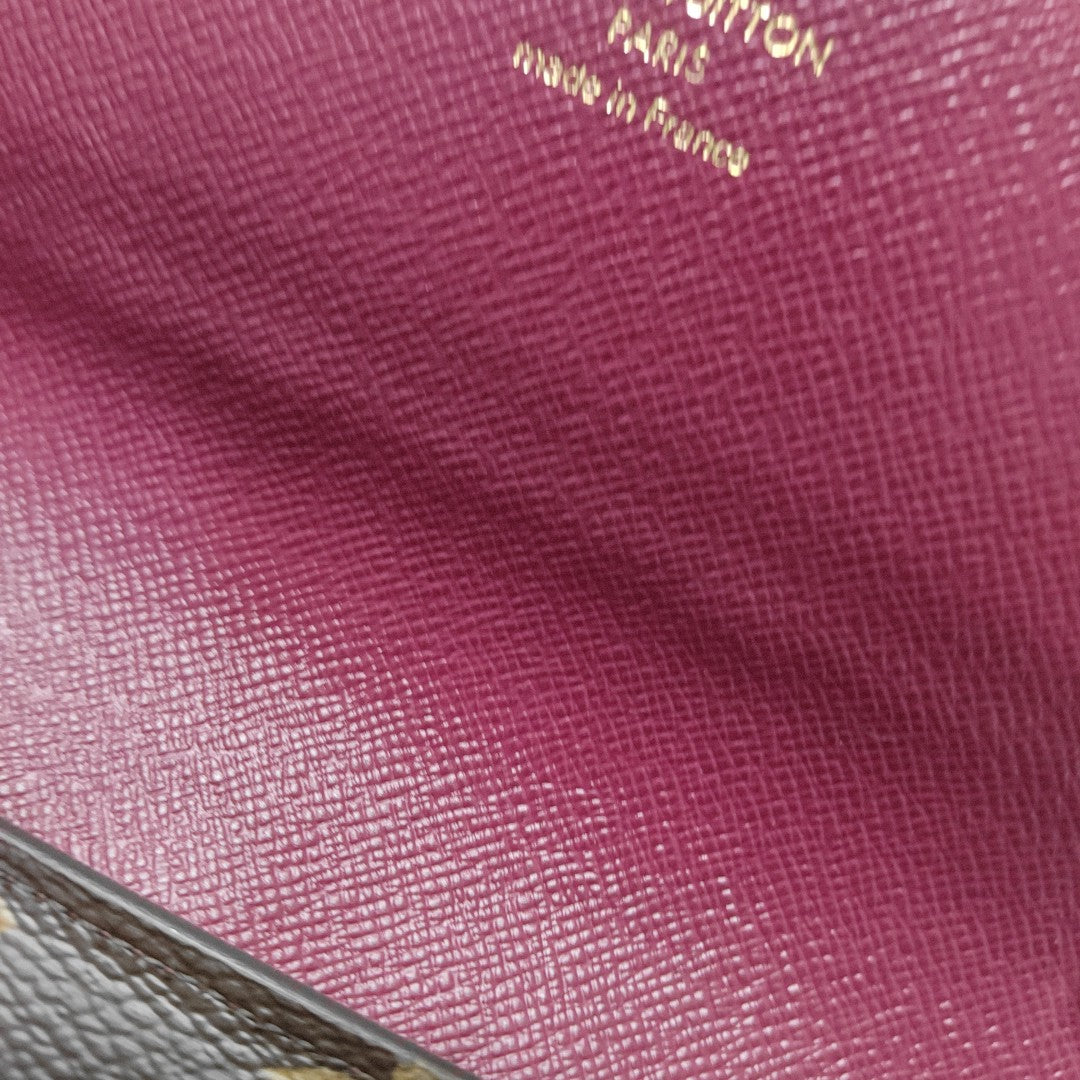 JOSÉPHINE Monogram Coated Canvas Brown Wallet