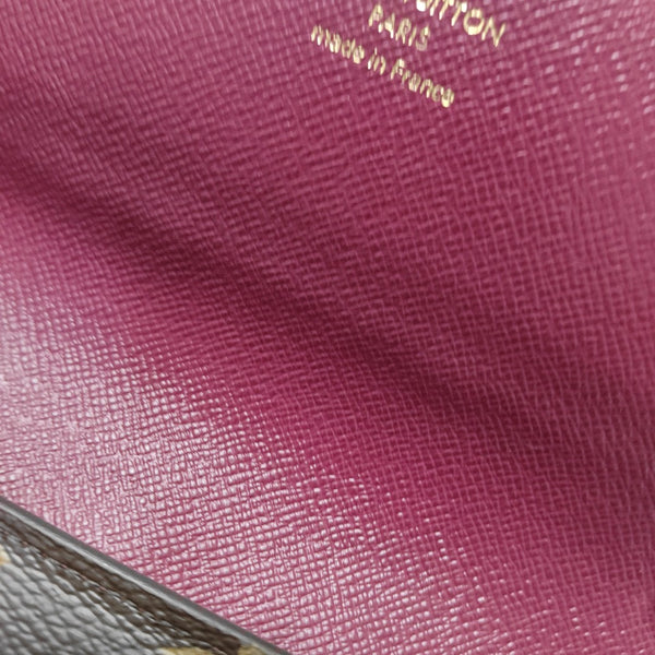 JOSÉPHINE Monogram Coated Canvas Brown Wallet