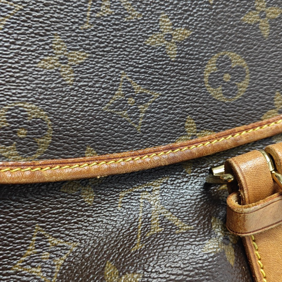 SAUMUR Monogram Coated Canvas Brown