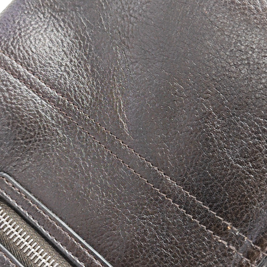 Calfskin Shoulder Bag Brown