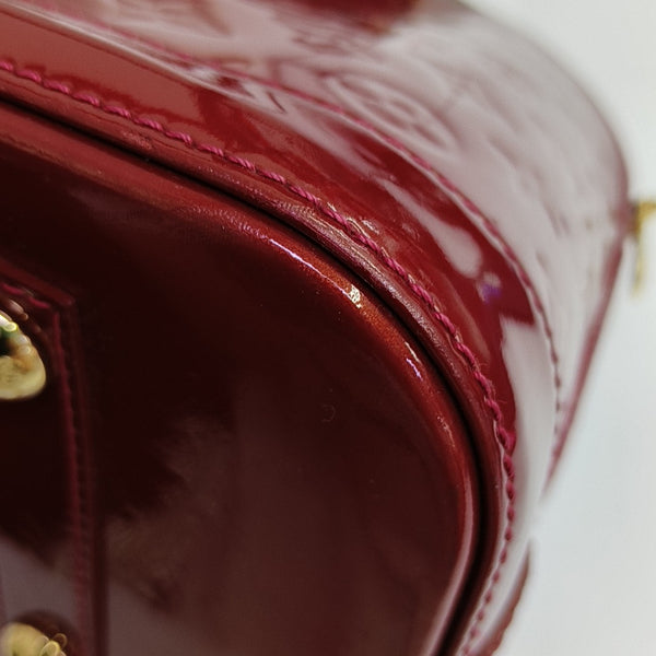 ALMA PM Monogram Patent Leather Red