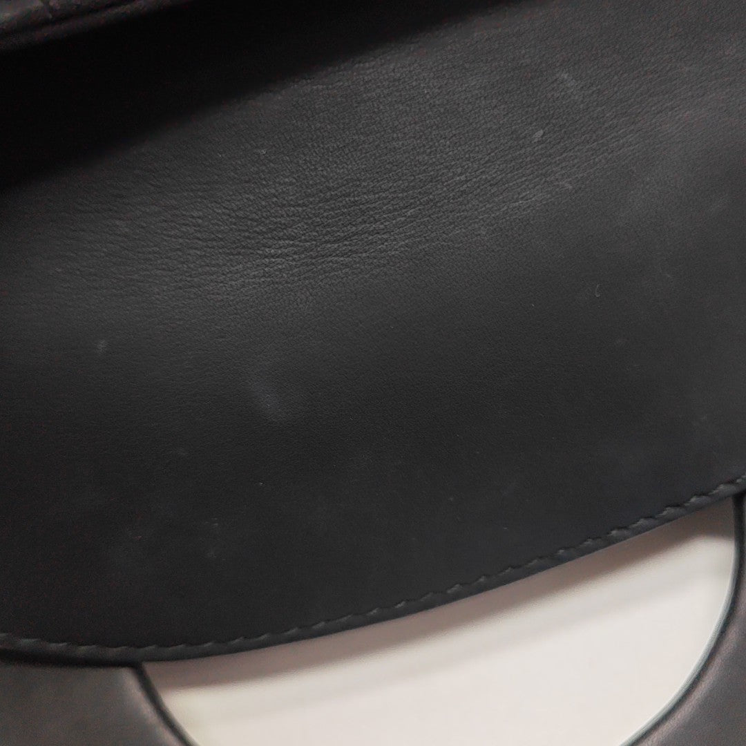 Lady Dior Mini Cannage Calfskin Black
