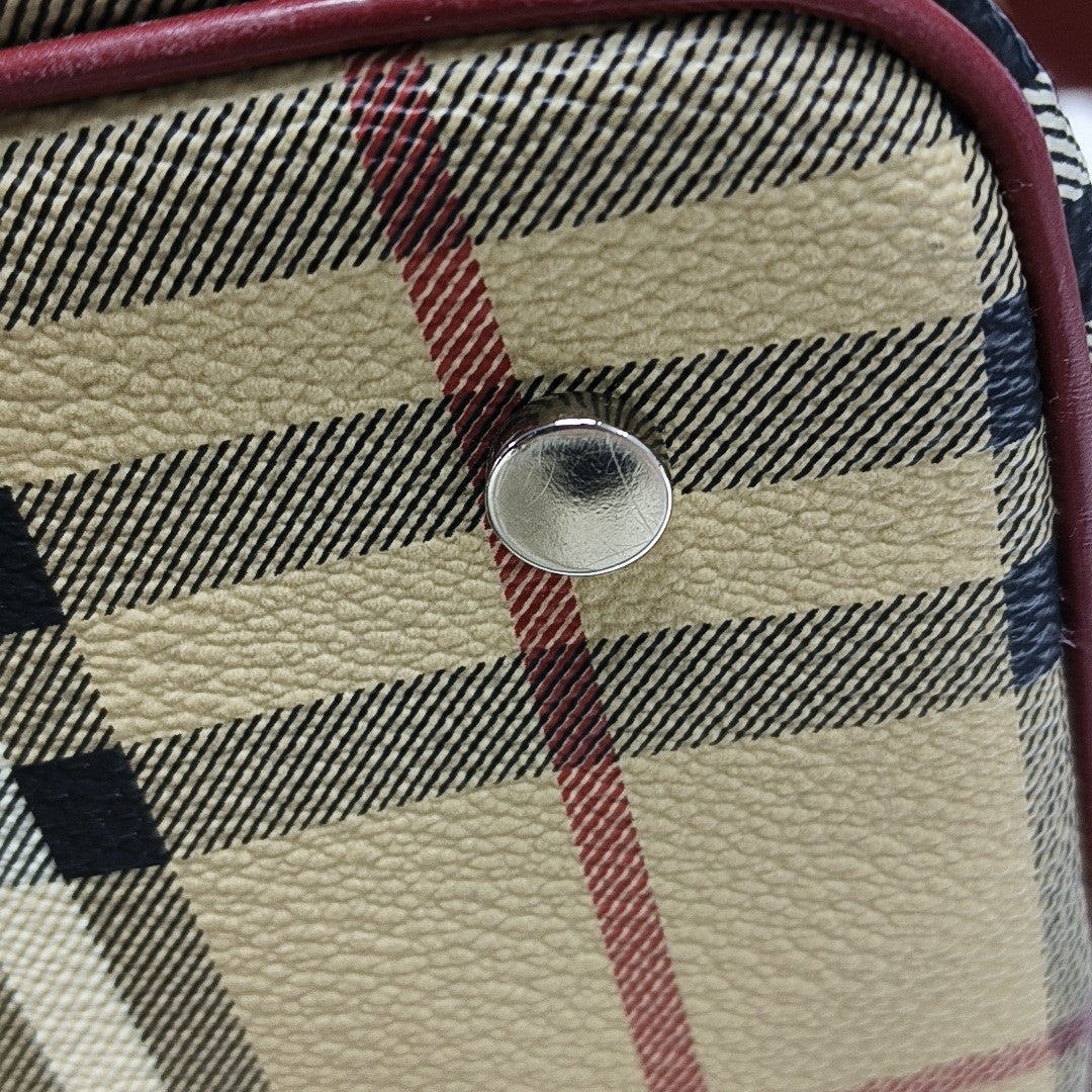 Coated Canvas Bucket Bag Beige