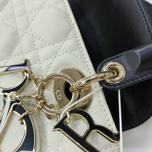 Lady Dior Small Cannage Lambskin White