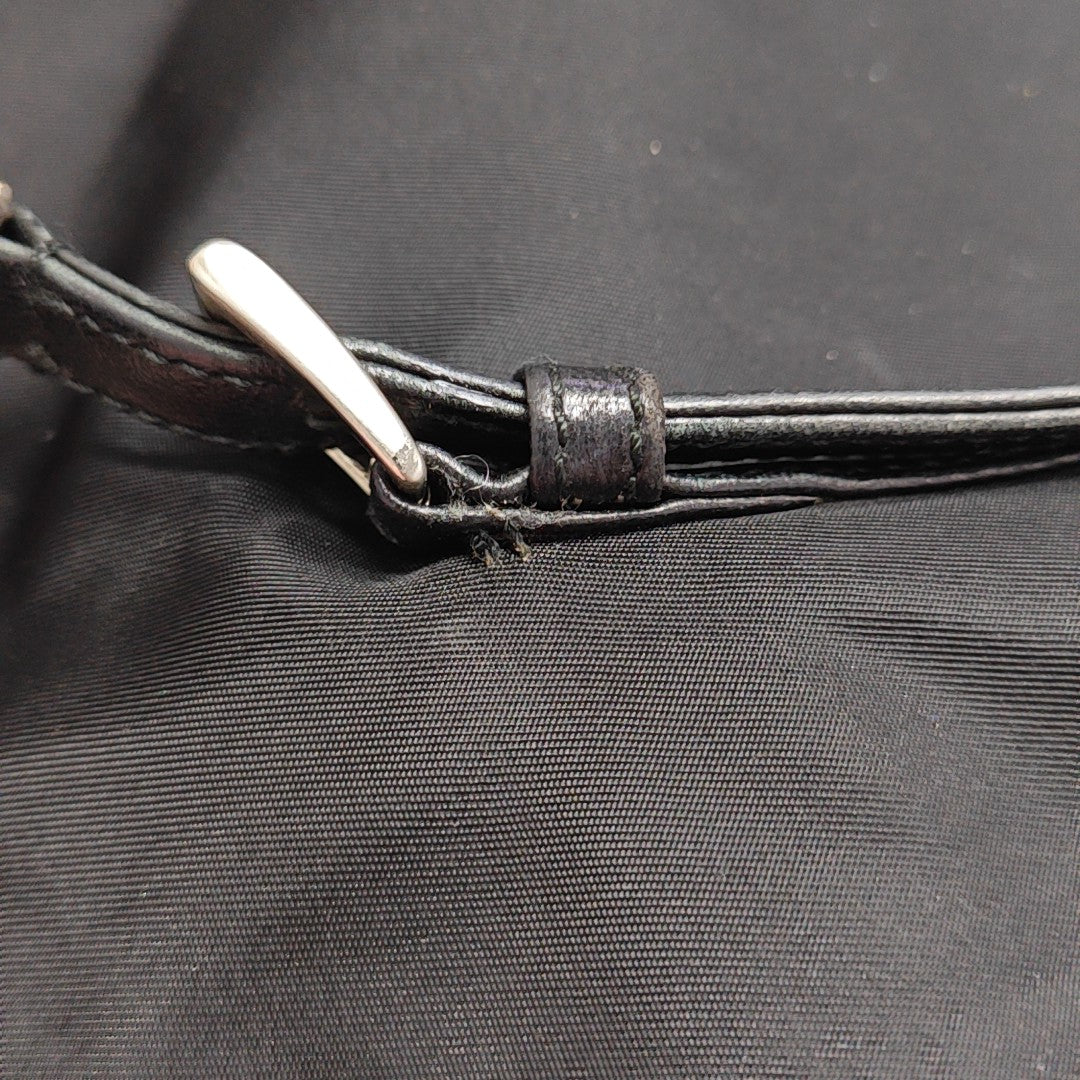 Nylon Shoulder Bag Black