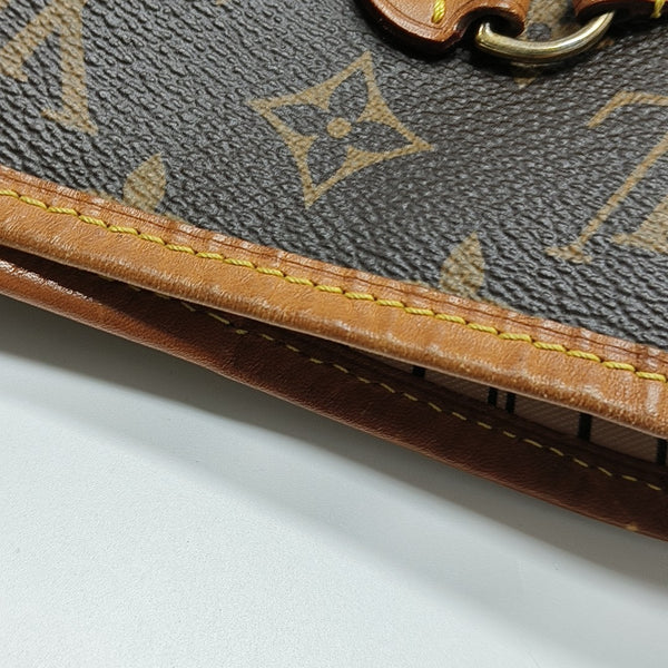 NEVERFULL MM Monogram Coated Canvas Brown