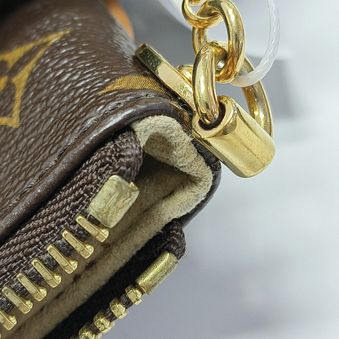VINTAGE MILLA MM Monogram Coated Canvas Brown