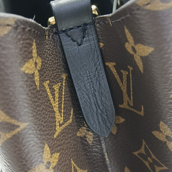 NÉONOÉ MM Monogram Coated Canvas Brown