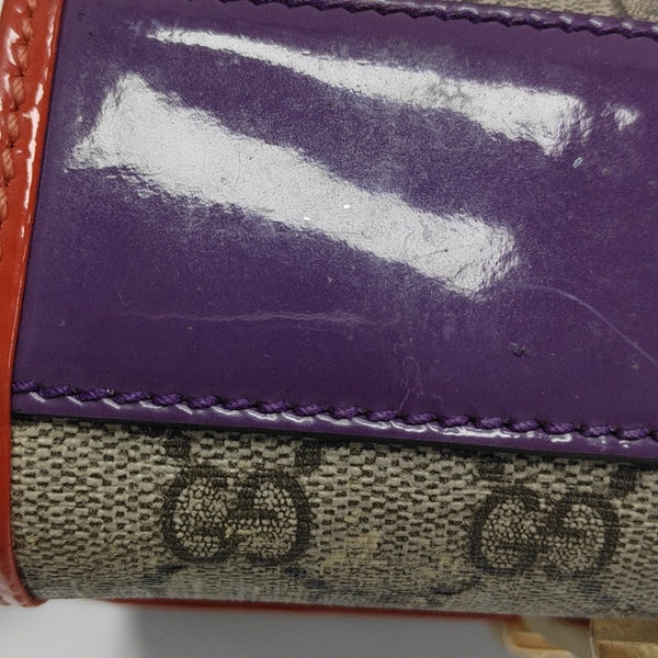 Padlock Small Monogram Coated Canvas Beige