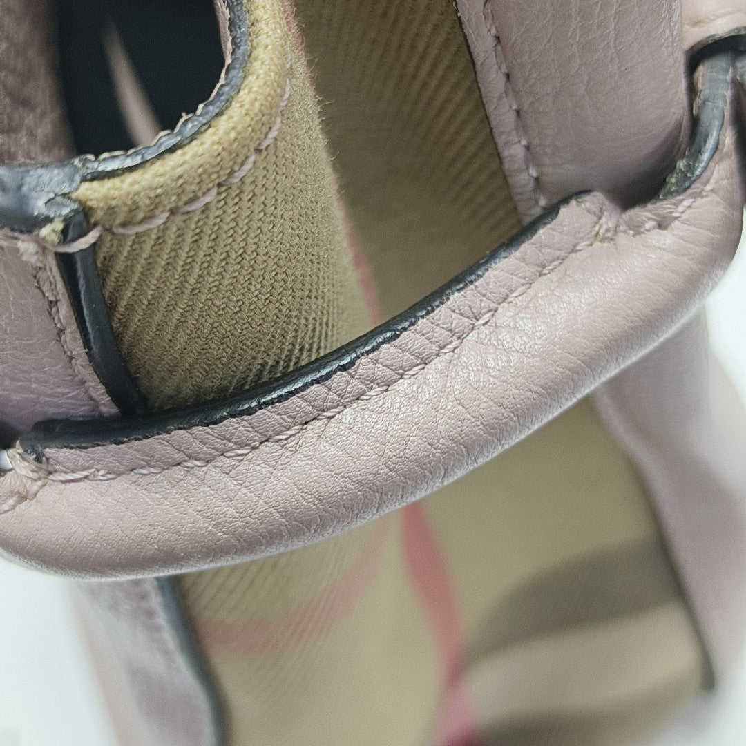 The Banner Small Calfskin Pink
