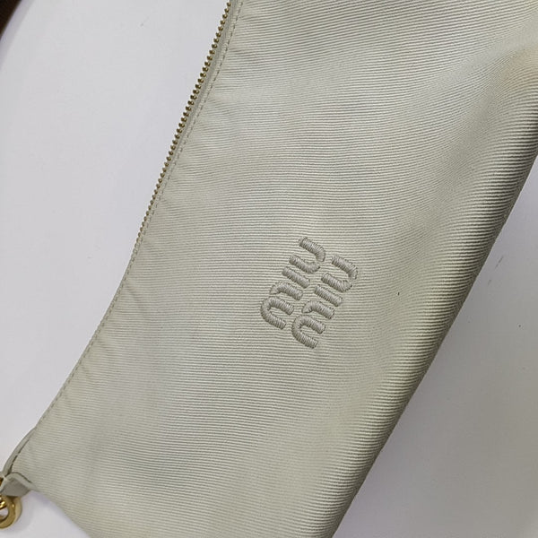 Canvas Top Handle Bag White