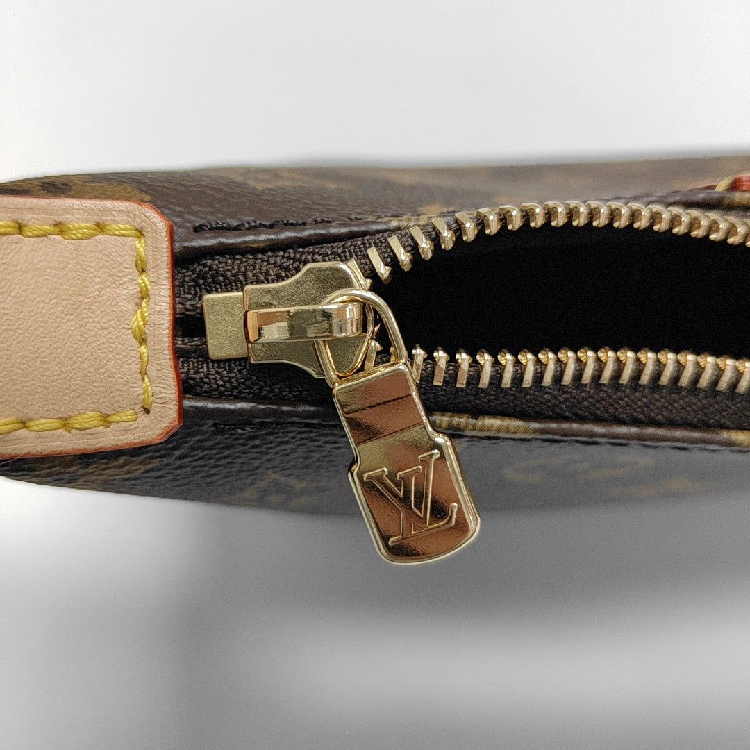 HILLS Monogram Coated Canvas Brown