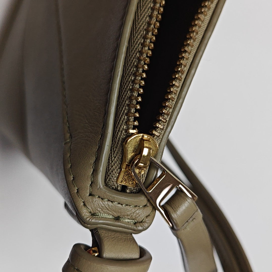 Puzzle Fold Mini Calfskin Green
