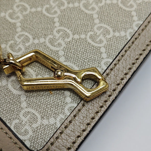 Ophidia Small Monogram Coated Canvas White