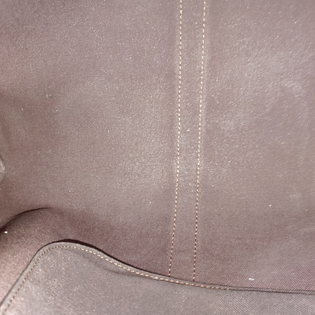 KEEPALL 45 Monogram Coated Canvas Brown