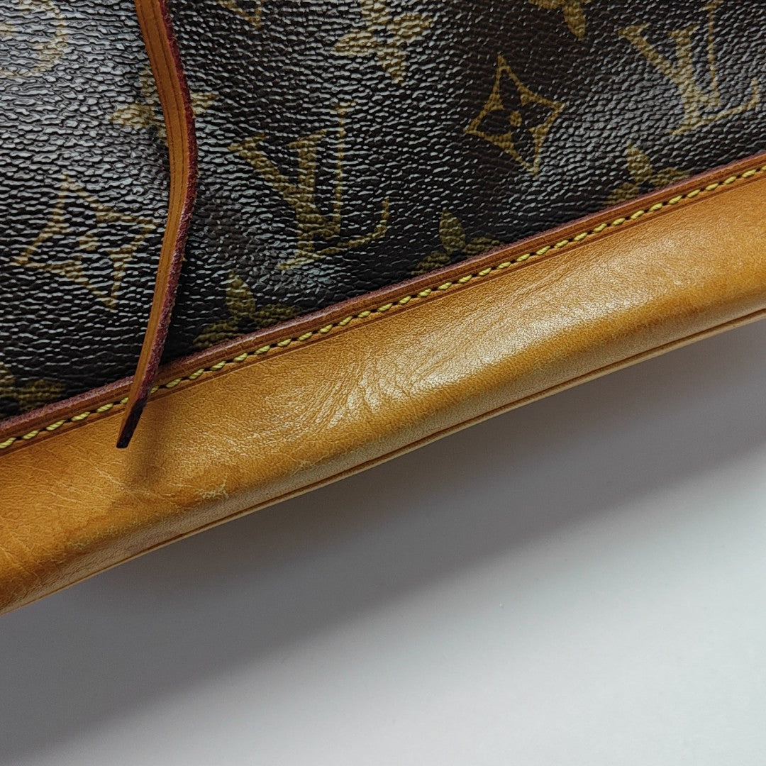 NOÉ MM Monogram Coated Canvas Brown