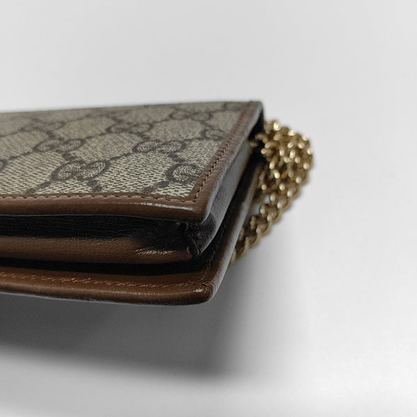 Authenticated pre-owned  Horsebit 1955 WOC Monogram Coated Canvas Beige - Shoulder Bag at Looply