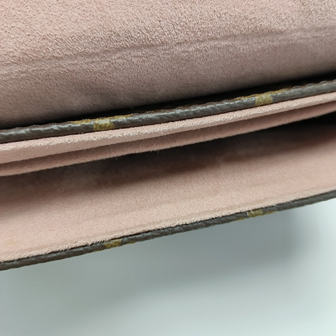 LOCKY BB Monogram Coated Canvas Pink