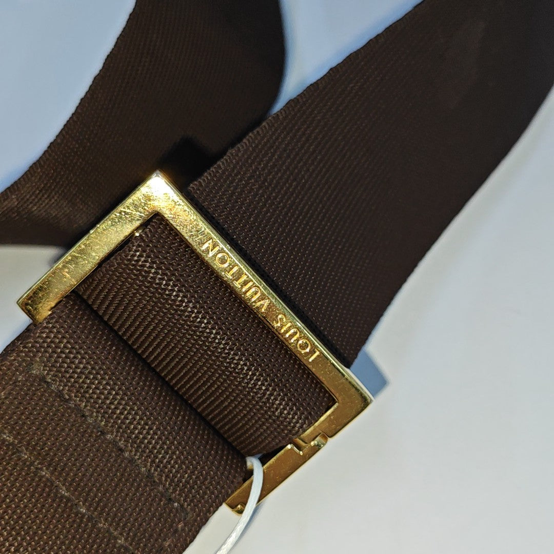 GÉRONIMOS Damier Ebene Coated Canvas Brown