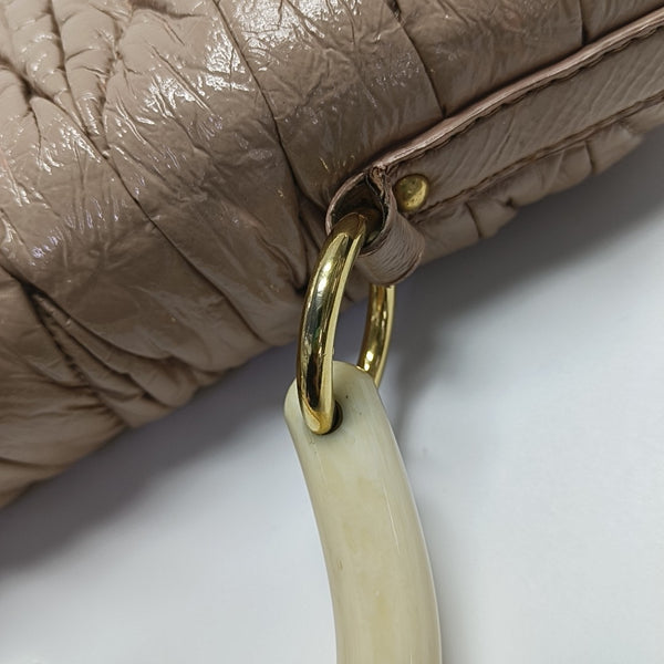 Patent Leather Top Handle Bag Pink