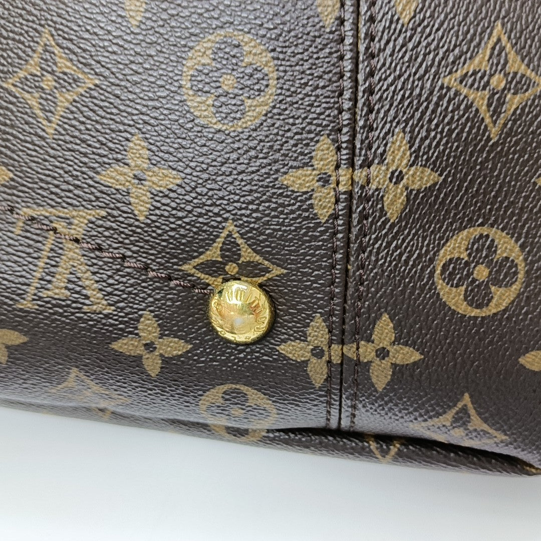 ARTSY MM Monogram Coated Canvas Brown
