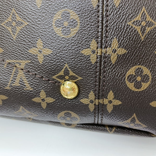 ARTSY MM Monogram Coated Canvas Brown