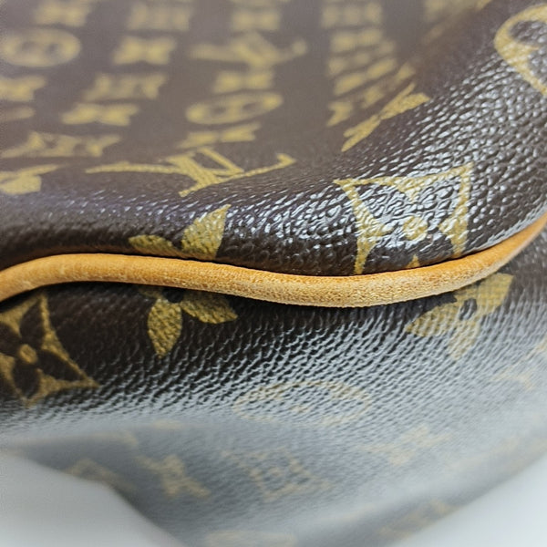 Monogram Coated Canvas Top Handle Bag Brown