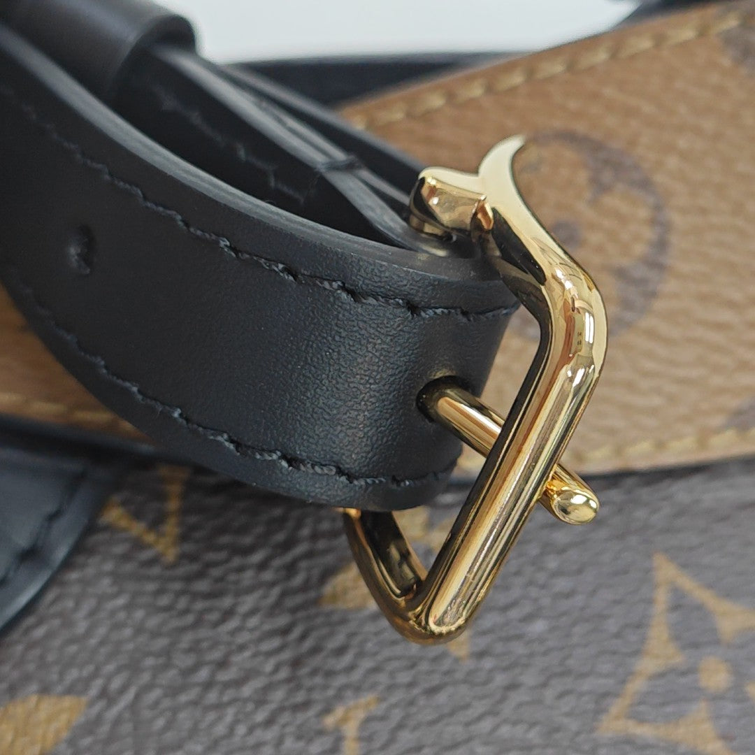 TWINNY Monogram Coated Canvas Brown