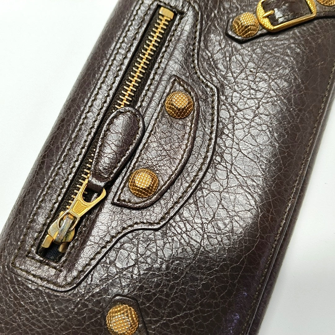 Authenticated pre-owned  Classic City Lambskin Brown Wallet - Wallet at Looply