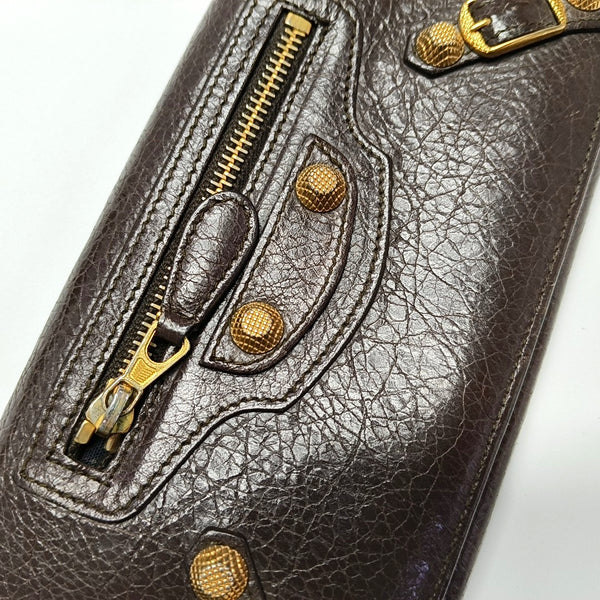 Authenticated pre-owned  Classic City Lambskin Brown Wallet - Wallet at Looply
