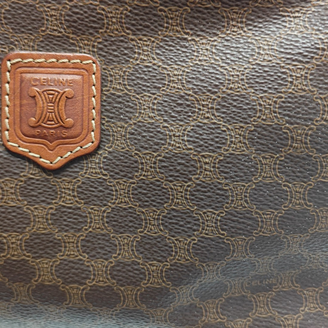 TRIOMPHE CANVAS Small Coated Canvas Brown