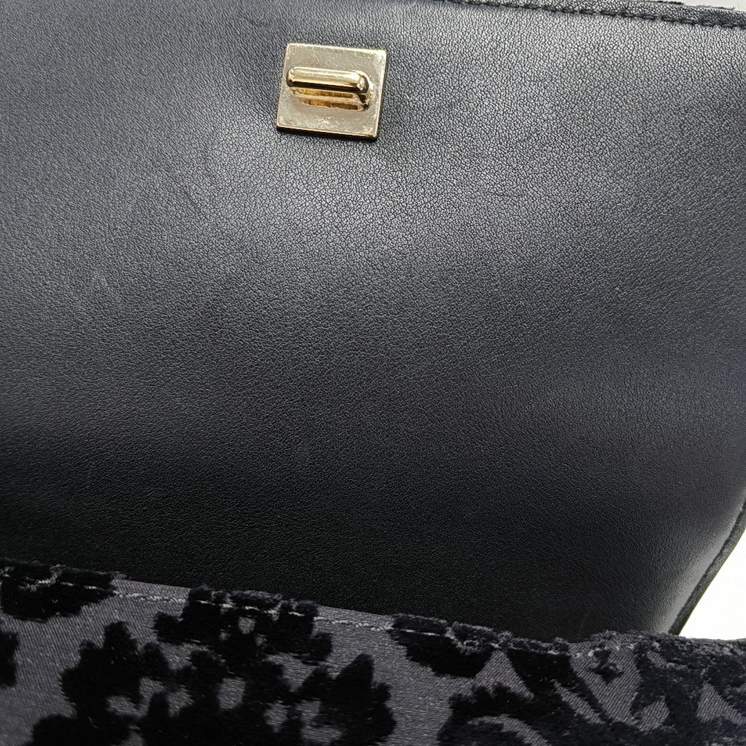 Fabric Shoulder Bag Black