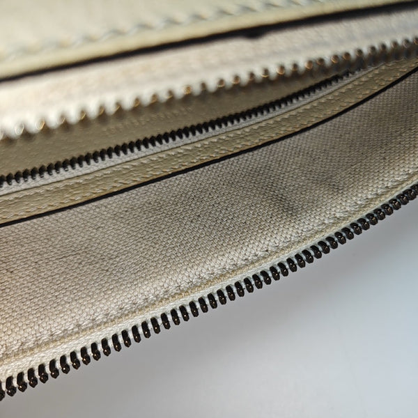 Ophidia Medium Monogram Coated Canvas Beige