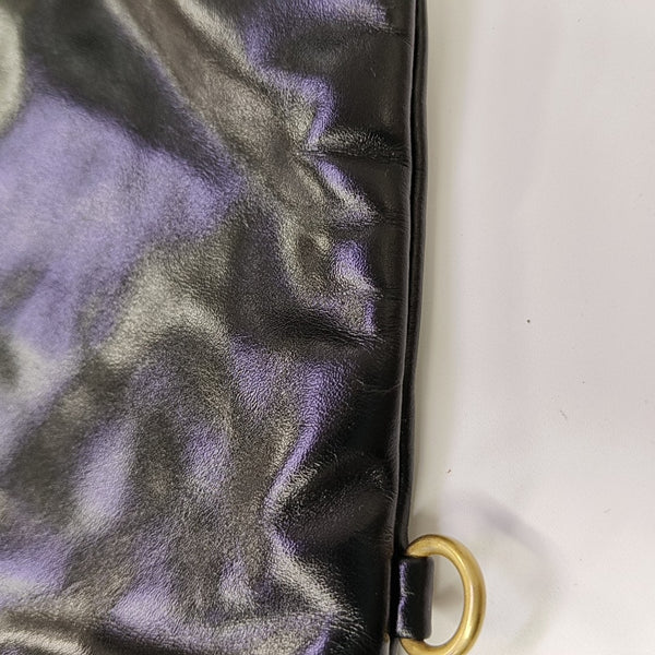 CHANEL 22 Large Quilted Calfskin Black