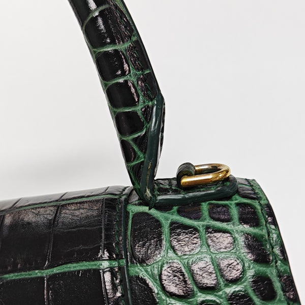 Hourglass S Calfskin Green