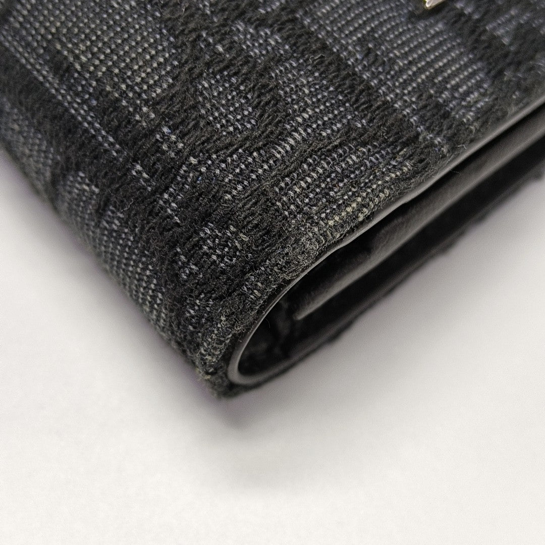 Oblique Canvas Wallet Black